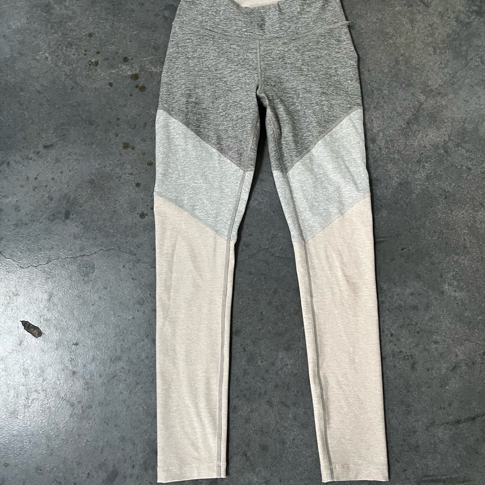 Outdoor Voices Gray Tri Color Leggings Small